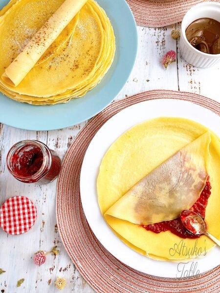 crepes jam nutella