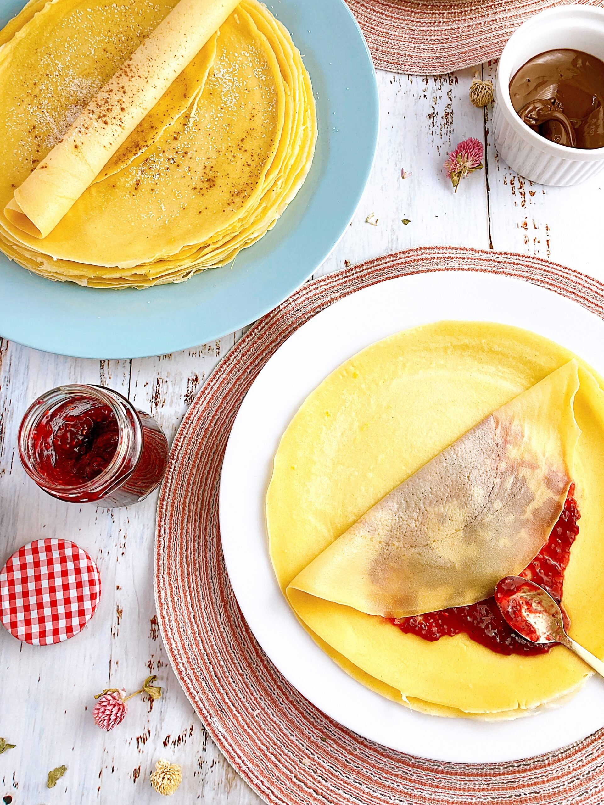 crepes jam nutella