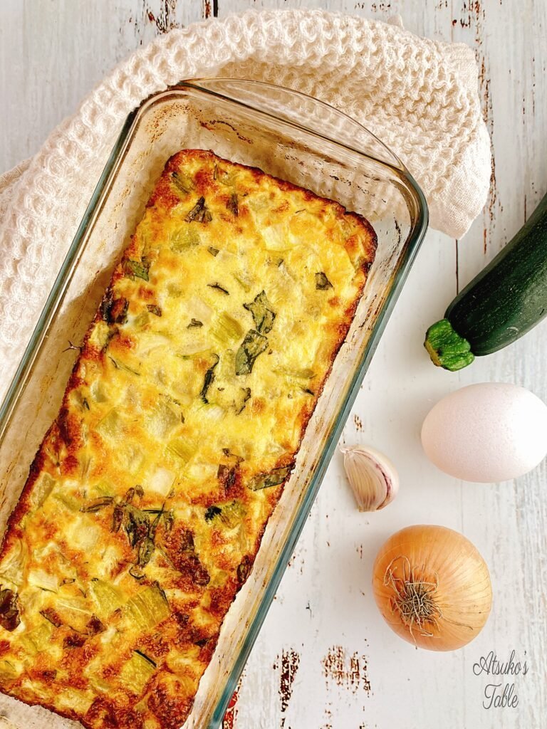 baked zucchini flan