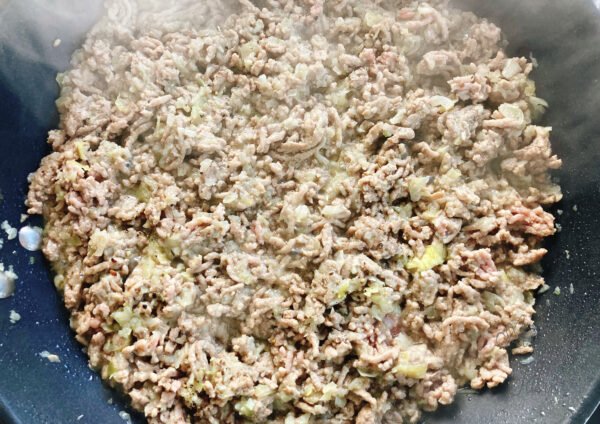 added minced meat