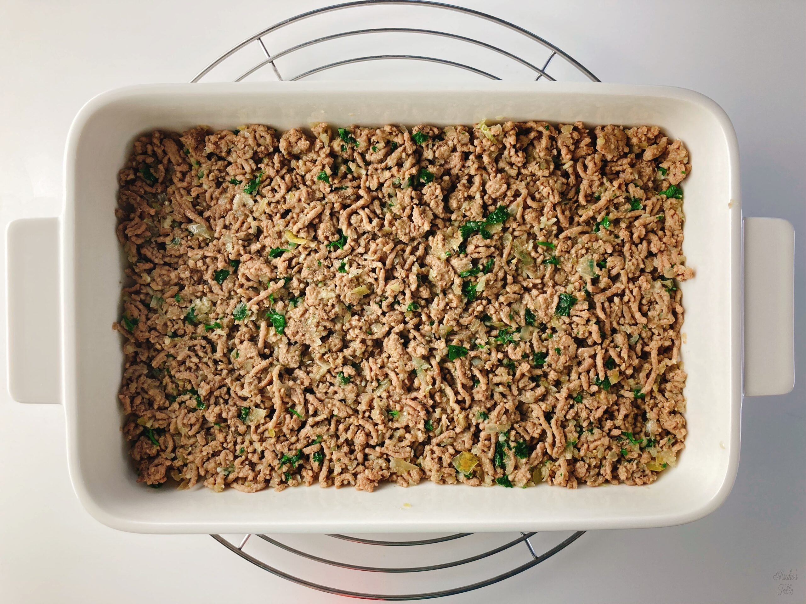 cooked minced meat