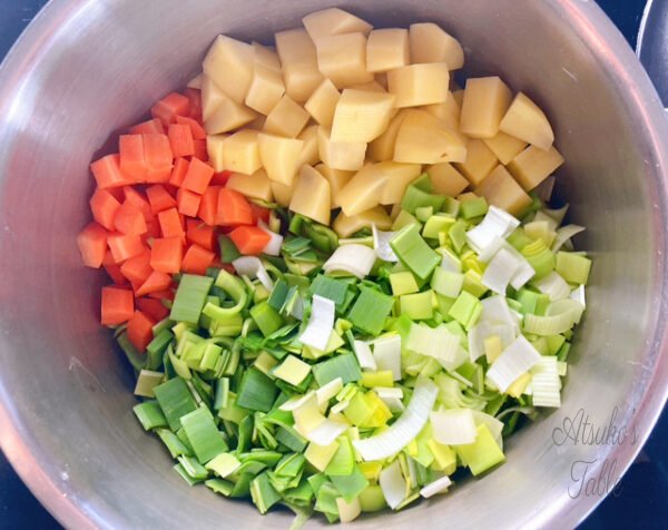 leeks carrots potatoes
