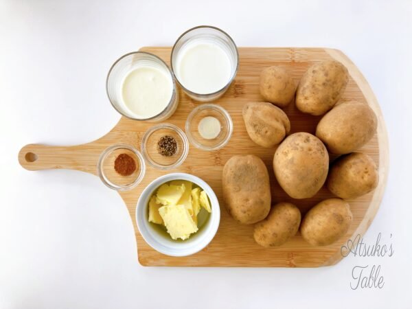 Creamy, Silky & Buttery Mashed Potatoes ingredients