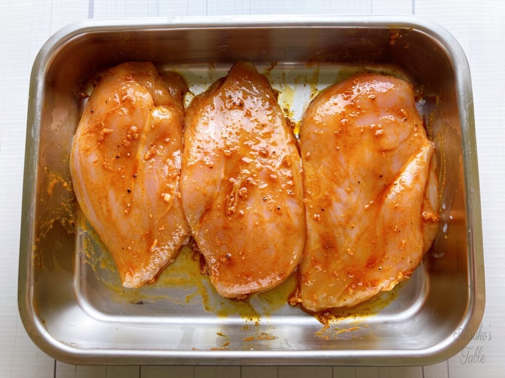 chicken breast marinated