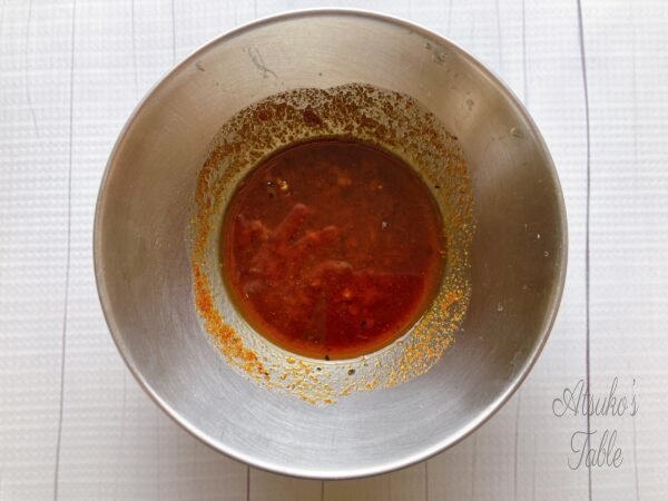 olive oil paprika powder kumin powder garlic pepper salt