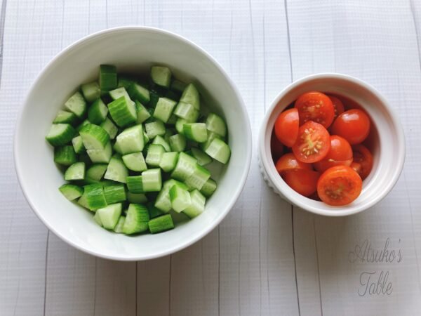 cucumber tomatoes