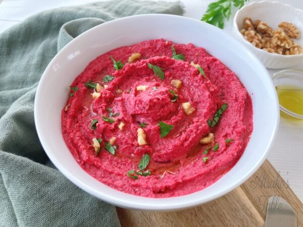 beets hummus walnuts parsley
