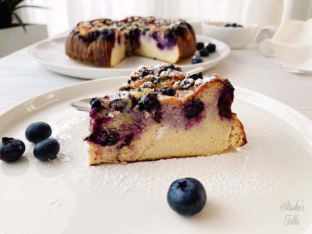 Blueberry Yogurt Flan