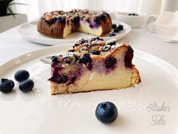 Blueberry Yogurt Flan