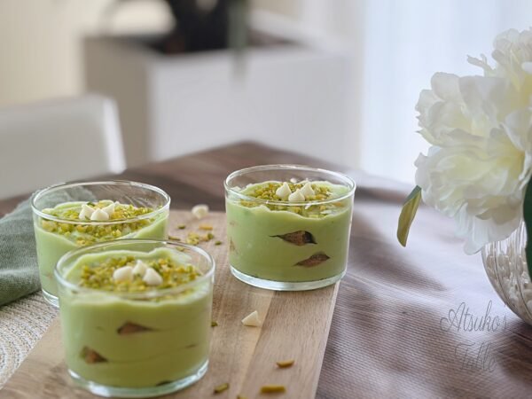 3 pieces of pistachio tiramisu