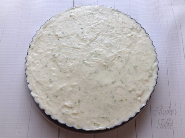 cream cheese on the biscuits tarte