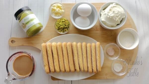 Pistachio Tiramisu: Easy Italian Dessert ingredients