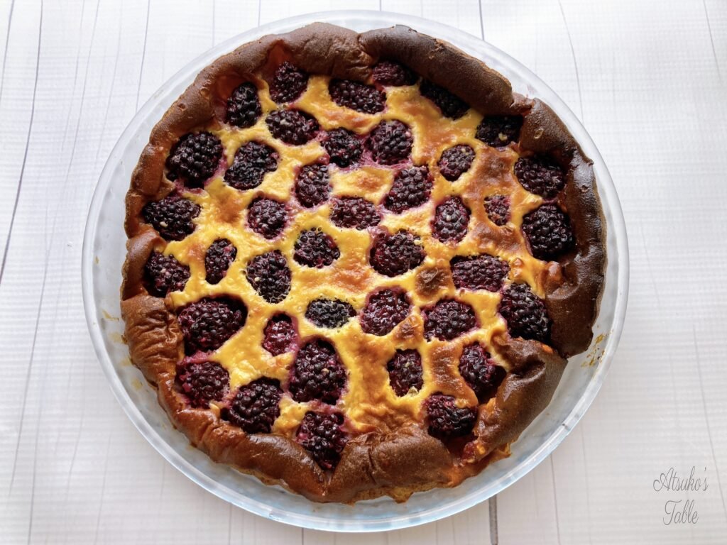 blackberry clafoutis