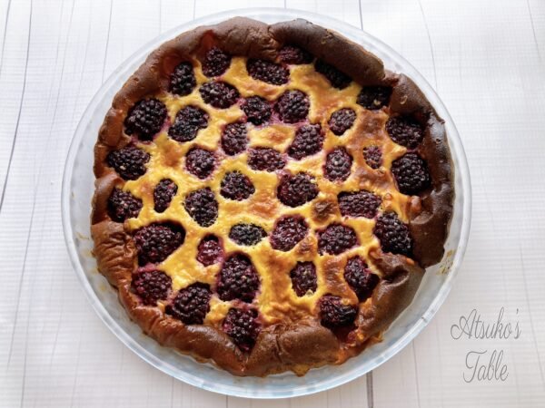 blackberry clafoutis