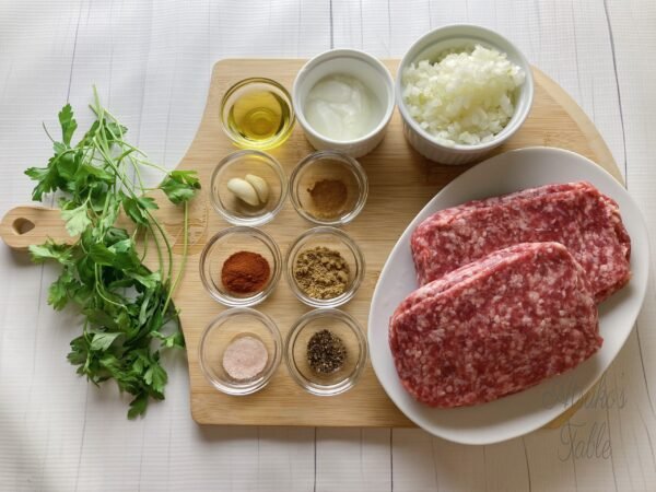 Lamb Kofta : Juicy Middle Eastern Meatballs ingredients