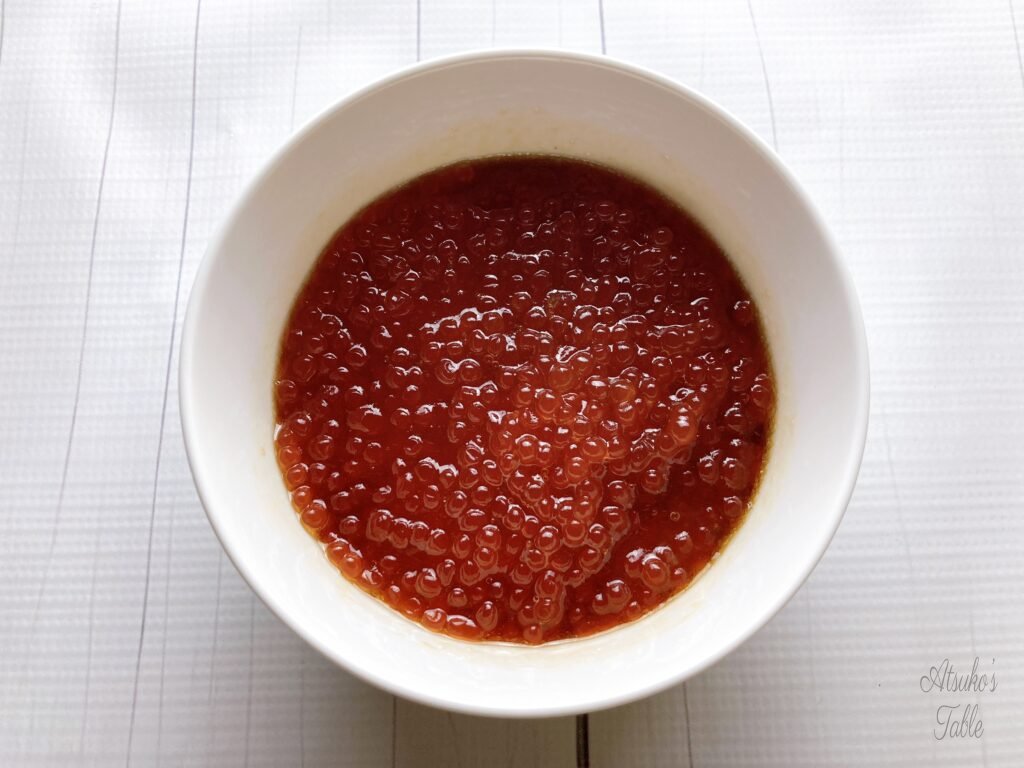 salmon roe soy sauce mirin