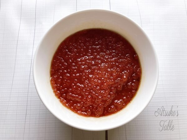 salmon roe soy sauce mirin