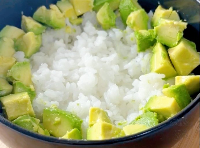 rice avocado