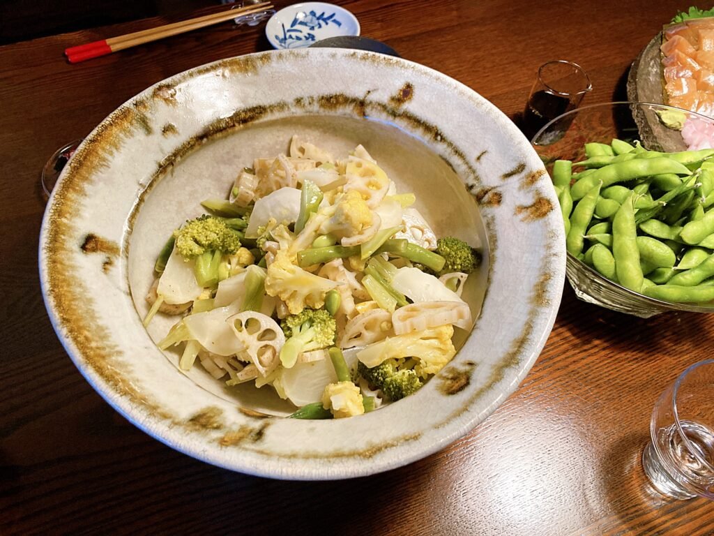 Lotus root salad