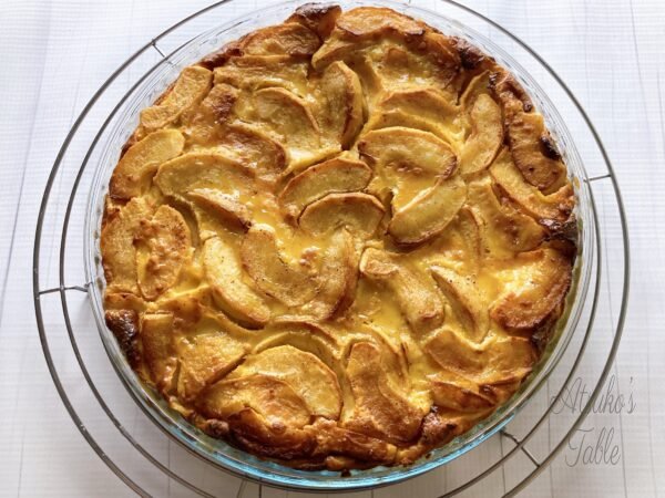 baked flognarde aux pommes